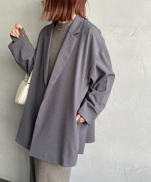 mizuiro ind/ミズイロインド] テーラード シャツジャケット