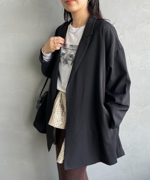 mizuiro ind/ミズイロインド] テーラード シャツジャケット