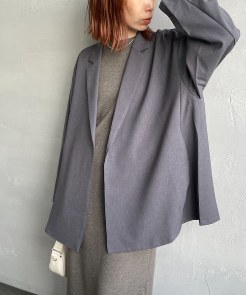 mizuiro ind/ミズイロインド] テーラード シャツジャケット