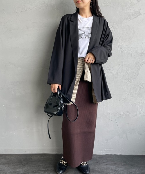 mizuiro ind/ミズイロインド] テーラード シャツジャケット