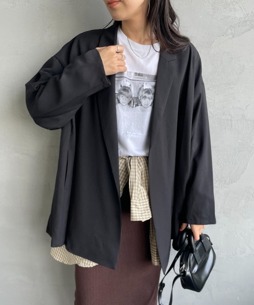 mizuiro ind/ミズイロインド] テーラード シャツジャケット