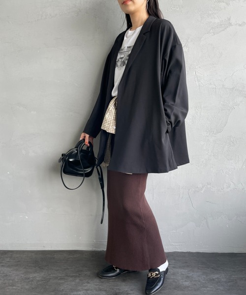 mizuiro ind/ミズイロインド] テーラード シャツジャケット