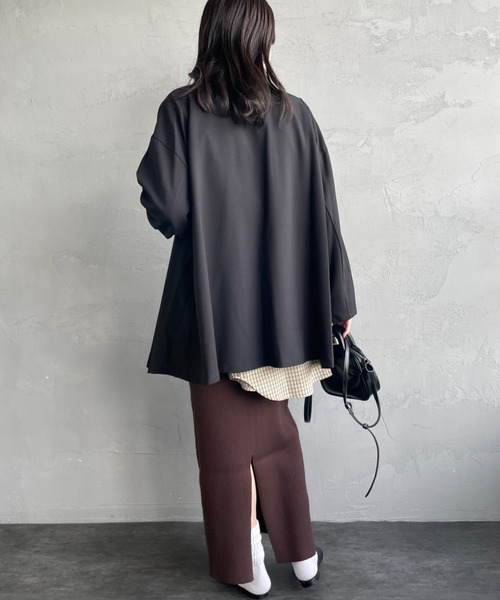 mizuiro ind/ミズイロインド] テーラード シャツジャケット