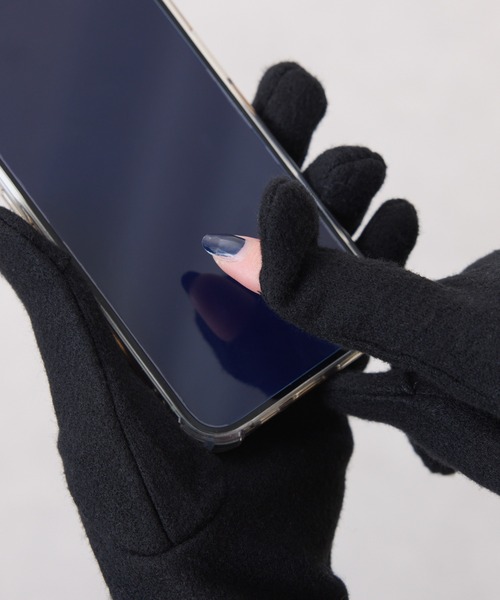 PAPILLONNER（パピヨネ）の「ビット付きグローブ（手袋・レディース・ブラック/ベージュ・FREE）」の4枚目の写真