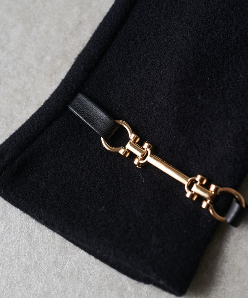 PAPILLONNER（パピヨネ）の「ビット付きグローブ（手袋・レディース・ブラック/ベージュ・FREE）」の9枚目の写真