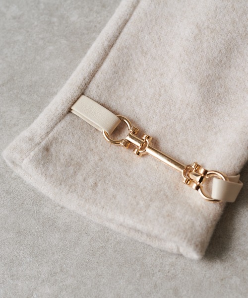 PAPILLONNER（パピヨネ）の「ビット付きグローブ（手袋・レディース・ブラック/ベージュ・FREE）」の11枚目の写真