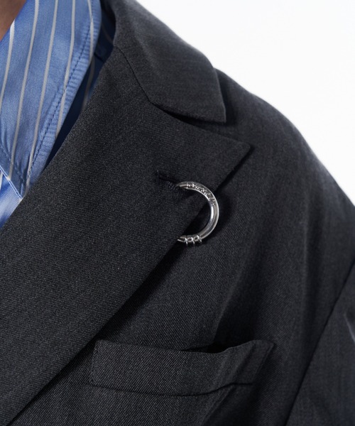 JOSE MOON（ジョゼムーン）の「BELTED TAILORED JACKET/ベルテッドテーラードジャケット（テーラードジャケット・レディース・ブラック/グレー・38/36）」の18枚目の写真