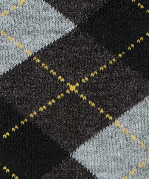 UNITED ARROWS（ユナイテッドアローズ）の「アーガイルソックス（ソックス/靴下・メンズ・オレンジ/オフホワイト/ネイビー/グレー系・FREE）」の7枚目の写真