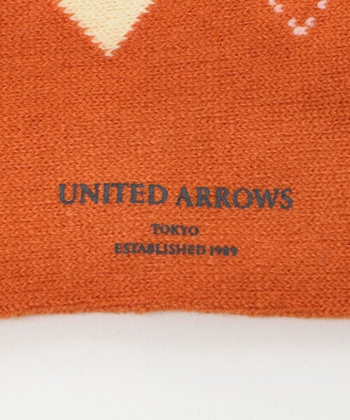 UNITED ARROWS（ユナイテッドアローズ）の「アーガイルソックス（ソックス/靴下・メンズ・オレンジ/オフホワイト/ネイビー/グレー系・FREE）」の10枚目の写真
