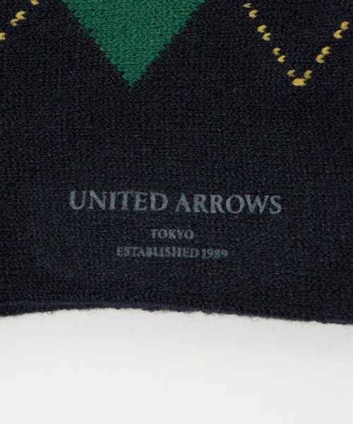 UNITED ARROWS（ユナイテッドアローズ）の「アーガイルソックス（ソックス/靴下・メンズ・オレンジ/オフホワイト/ネイビー/グレー系・FREE）」の12枚目の写真