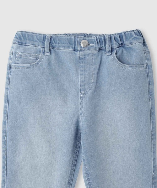 NAVY(ネイビー)の「NAVY のびるモン デニムストレッチスキニーリブパンツ(デニムパンツ・キッズ・ネイビー/ブルー・120/160/150/140/130)」の7枚目の写真