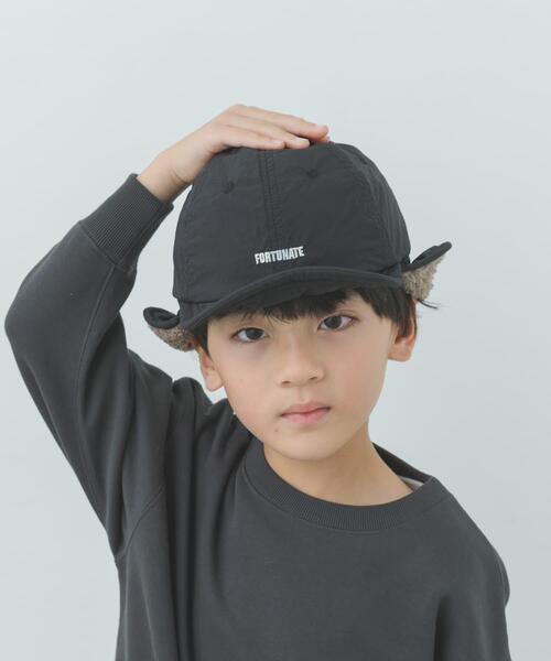 URBAN RESEARCH DOORS（アーバンリサーチドアーズ）の「耳当て付きキャップ(KIDS)（その他小物・キッズ・ブラック/ベージュ・ONE）」の10枚目の写真