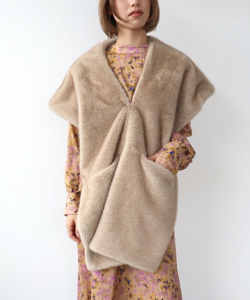 カナダミンク　ミンクショール　ストール ミンクエコファーストール（ストール/ショール）｜Three Four Time