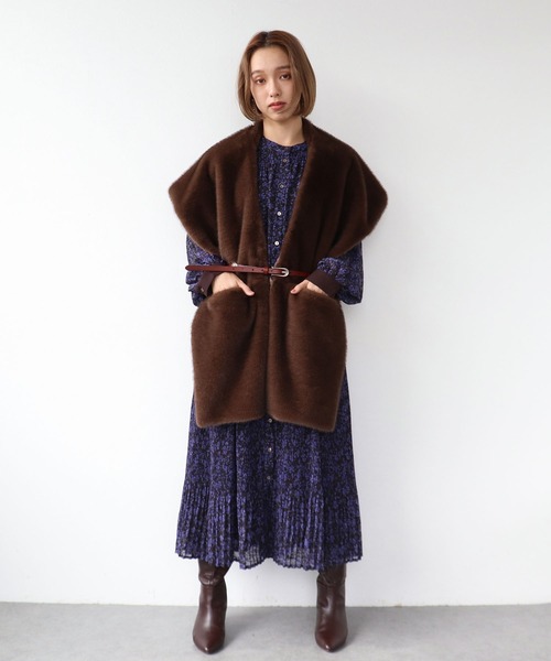 セール】ミンクエコファーストール（ストール/ショール）｜Three Four