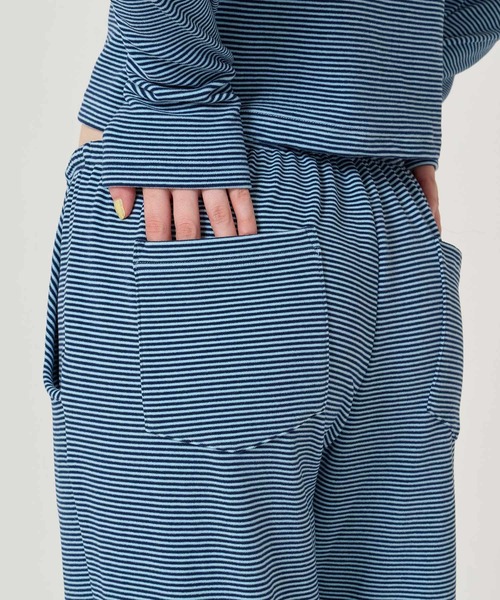 TINA：JOJUN（ティーナジョジュン）の「ドローストリング ボーダーパンツ TINA：JOJUN（その他パンツ・レディース・ブルー/グリーン・M/S）」の8枚目の写真