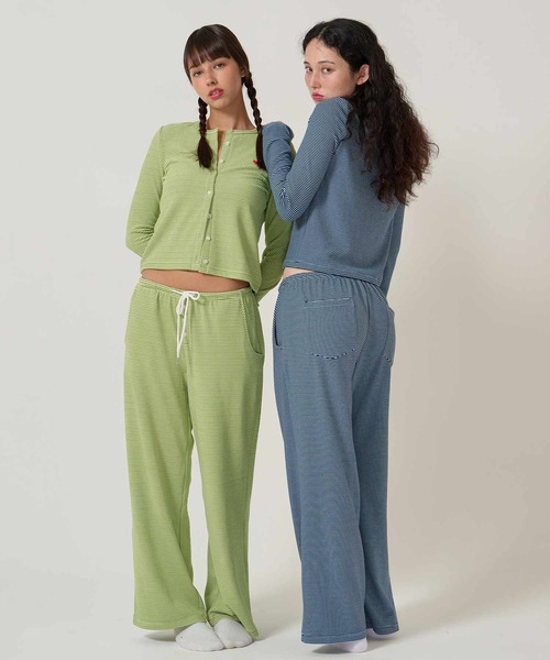 TINA：JOJUN（ティーナジョジュン）の「ドローストリング ボーダーパンツ TINA：JOJUN（その他パンツ・レディース・ブルー/グリーン・M/S）」の10枚目の写真