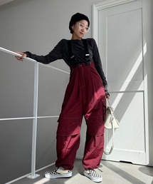 CFT.（シフト）の「ステッチサスペンダーカーゴパンツ（カーゴパンツ）」