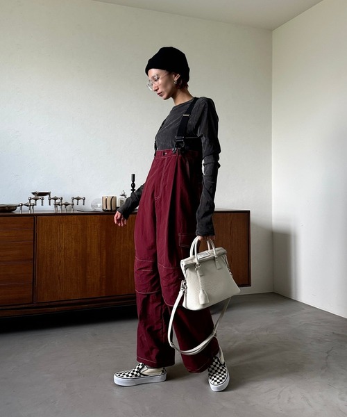 CFT.（シフト）の「ステッチサスペンダーカーゴパンツ（カーゴパンツ