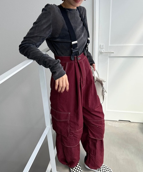 CFT.（シフト）の「ステッチサスペンダーカーゴパンツ（カーゴパンツ