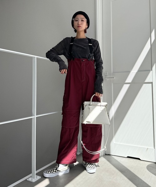 CFT.（シフト）の「ステッチサスペンダーカーゴパンツ（カーゴパンツ