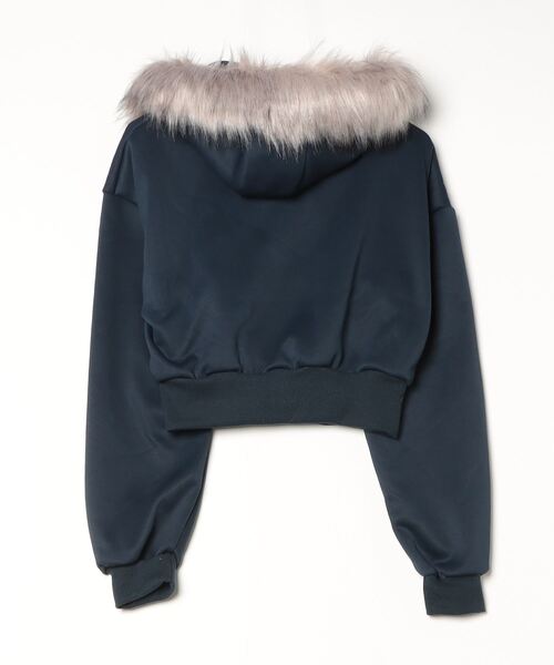 セール】Y2K エコファー ジップアップフーディ（パーカー）｜gossip