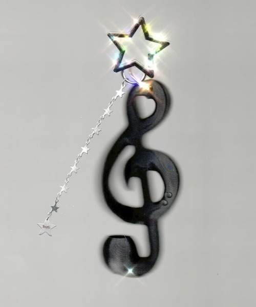 EVERYTHINGS（エブリシングス）の「【EVERYTHINGS】MIDNIGHT(TREBALM) / 【エブリシングス】ブラックスターリーミュージックモチーフリップケースキーリング（キーホルダー・レディース・ブラック・ONE SIZE）」の8枚目の写真