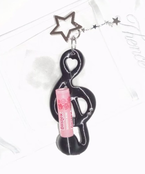 EVERYTHINGS（エブリシングス）の「【EVERYTHINGS】MIDNIGHT(TREBALM) / 【エブリシングス】ブラックスターリーミュージックモチーフリップケースキーリング（キーホルダー・レディース・ブラック・ONE SIZE）」の7枚目の写真