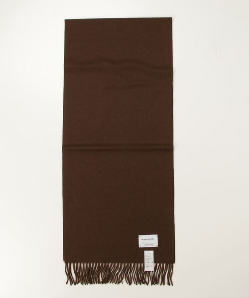 THE INOUE BROTHERS（ザイノウエブラザーズ）の「【The Inoue Brothers】イノウエ ブラザーズ Brushed Scarf（ストール/ショール・メンズ・ブラック/グレイッシュベージュ/カーキ/ライトグレー/ブラウン/ベージュ系その他/キャメル/バーガンディー/ネイビー/ブルー系その他/オレンジ/グレー・FREE）」の4枚目の写真