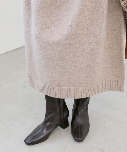 le.coeur blanc(ルクールブラン)の「ネックが選べるニットワンピース(ワンピース・レディース・ブラウン/ブラウン系その他2/ブラック系その他/ブラック/ベージュ/ベージュ系その他2・38)」の17枚目の写真