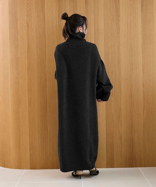 le.coeur blanc(ルクールブラン)の「ネックが選べるニットワンピース(ワンピース・レディース・ブラウン/ブラウン系その他2/ブラック系その他/ブラック/ベージュ/ベージュ系その他2・38)」の22枚目の写真