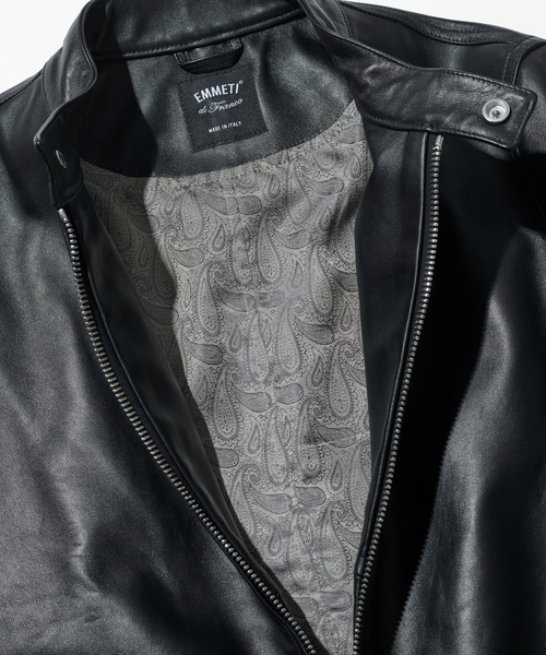 ACANTHUS(アカンサス)の「ACANTHUS:EMMETI x ACANTHUS"JURI"(ライダースジャケット・メンズ・ブラック・L/M)」の4枚目の写真