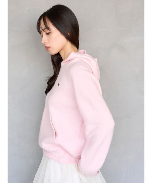 LACOSTE(ラコステ)の「LACOSTE/ニットフーディー(ニット/セーター・レディース・ピンク/ミント/グレー・F)」の20枚目の写真