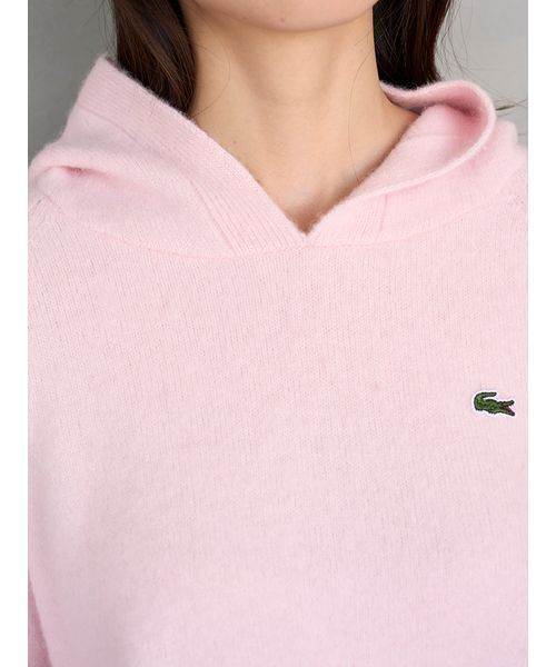 LACOSTE(ラコステ)の「LACOSTE/ニットフーディー(ニット/セーター・レディース・ピンク/ミント/グレー・F)」の22枚目の写真