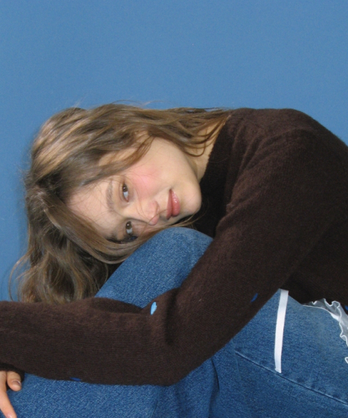 RONRON(ロンロン)の「RIBBON HEART PATTERN HAIRY KNIT PULLOVER BROWN BLUE(ニット/セーター・レディース・その他・FREE)」の4枚目の写真