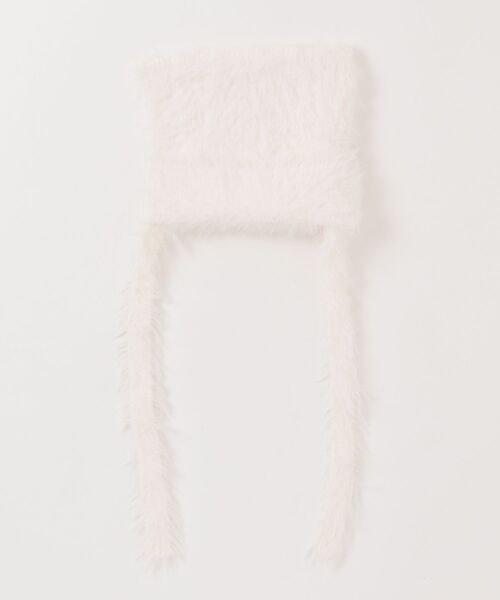 LOVETOXIC（ラブトキシック）の「【LTXC】ネコミミシャギーニット帽（ニットキャップ/ビーニー・キッズ・ブラック/アイボリー/カラフル・F）」の2枚目の写真