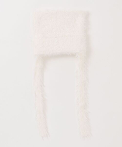 LOVETOXIC（ラブトキシック）の「【LTXC】ネコミミシャギーニット帽（ニットキャップ/ビーニー・キッズ・ブラック/アイボリー/カラフル・F）」の4枚目の写真