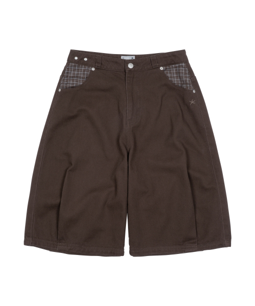 THECOLDESTMOMENT(ザコールデストモーメント)の「TCM check pocket half pants (brown)(その他パンツ・レディース・その他・SMALL/MEDIUM/LARGE)」の2枚目の写真