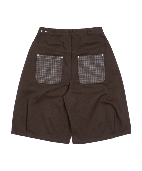 THECOLDESTMOMENT(ザコールデストモーメント)の「TCM check pocket half pants (brown)(その他パンツ・レディース・その他・SMALL/MEDIUM/LARGE)」の3枚目の写真