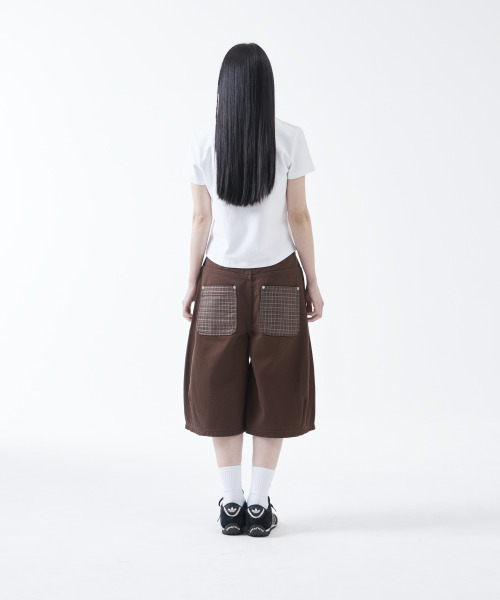 THECOLDESTMOMENT(ザコールデストモーメント)の「TCM check pocket half pants (brown)(その他パンツ・レディース・その他・SMALL/MEDIUM/LARGE)」の8枚目の写真