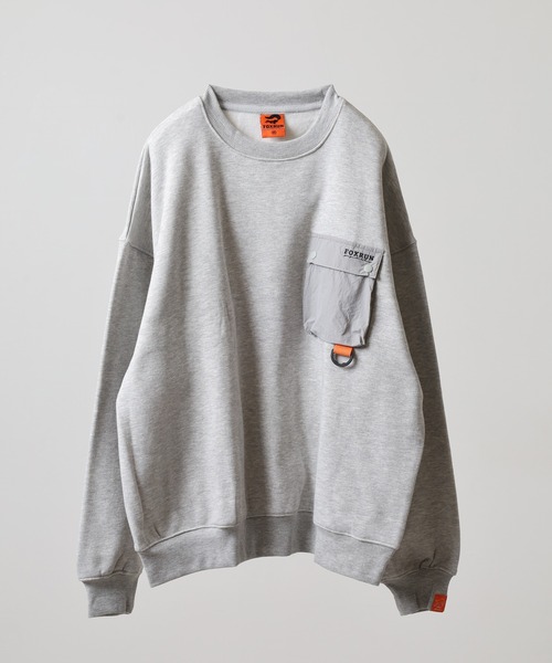 FOXRUN（フォックスラン）の「吸湿発熱　裏起毛スウェット（スウェット・メンズ・ネイビー/ブラック系/杢グレー/ネイビー系/ブラック/グレー系その他/ミックスグレー/アッシュグレー・M/L）」の4枚目の写真