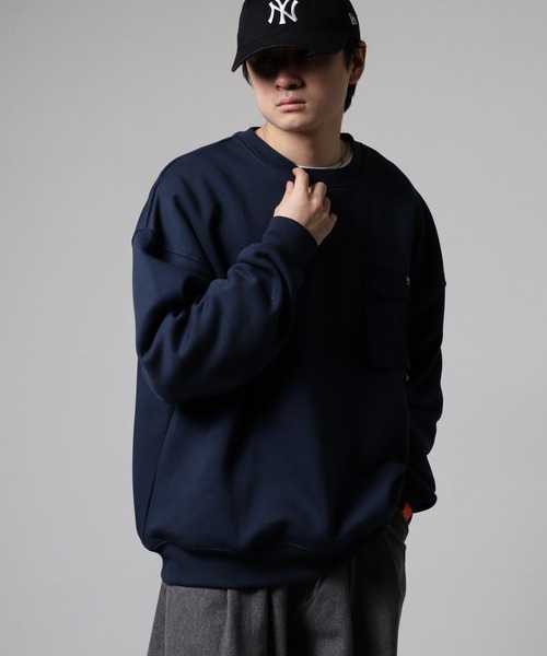 FOXRUN（フォックスラン）の「吸湿発熱　裏起毛スウェット（スウェット・メンズ・ネイビー/ブラック系/杢グレー/ネイビー系/ブラック/グレー系その他/ミックスグレー/アッシュグレー・M/L）」の11枚目の写真