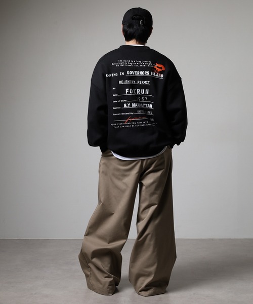 FOXRUN（フォックスラン）の「吸湿発熱　裏起毛スウェット（スウェット・メンズ・ネイビー/ブラック系/杢グレー/ネイビー系/ブラック/グレー系その他/ミックスグレー/アッシュグレー・M/L）」の18枚目の写真