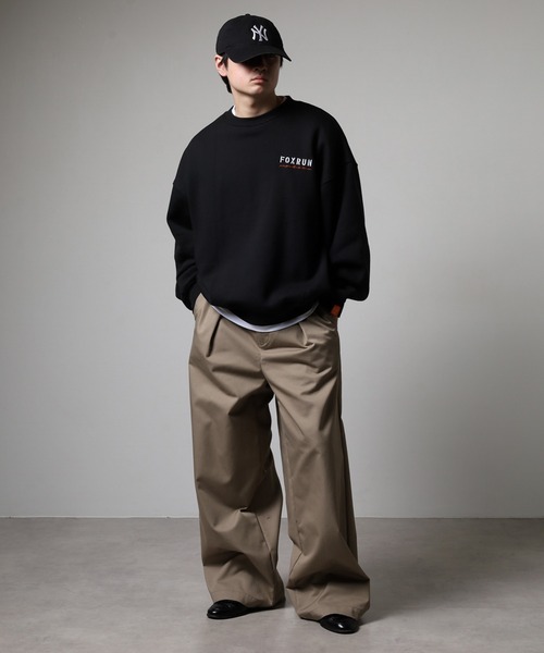 FOXRUN（フォックスラン）の「吸湿発熱　裏起毛スウェット（スウェット・メンズ・ネイビー/ブラック系/杢グレー/ネイビー系/ブラック/グレー系その他/ミックスグレー/アッシュグレー・M/L）」の17枚目の写真