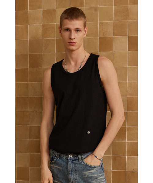 BER DE NOIR(ベールドノワール)の「ポイズロゴスリーブレス(ブラック)(Tシャツ/カットソー・メンズ・その他・MEDIUM/LARGE)」の1枚目の写真