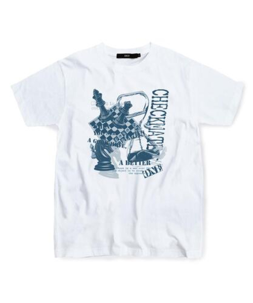 ESCAPEFROM（エスケープフロム）の「チェスオンザボードTシャツホワイト（Tシャツ/カットソー・レディース・その他・SMALL/MEDIUM/LARGE）」の2枚目の写真