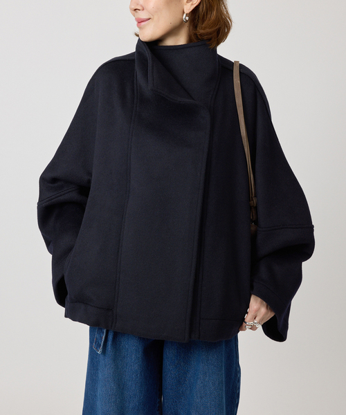 Room no.8(ルームエイト)の「Room no.8 ルームエイト Cash Hi/N Short Dot コート R8C9111 305K(その他アウター・レディース・ネイビー・FREE)」の19枚目の写真