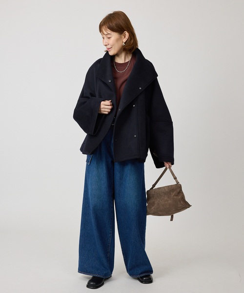 Room no.8(ルームエイト)の「Room no.8 ルームエイト Cash Hi/N Short Dot コート R8C9111 305K(その他アウター・レディース・ネイビー・FREE)」の12枚目の写真