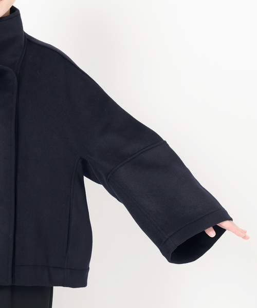 Room no.8(ルームエイト)の「Room no.8 ルームエイト Cash Hi/N Short Dot コート R8C9111 305K(その他アウター・レディース・ネイビー・FREE)」の7枚目の写真