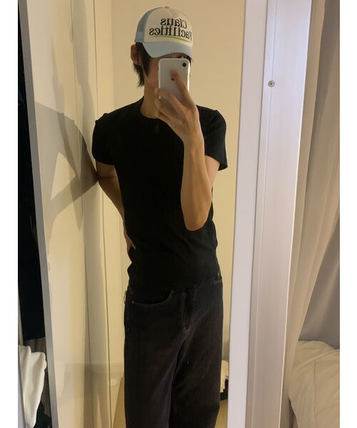 MUSINSA STANDARD WOMAN（ムシンサスタンダードウーマン）の「ウィメンズベーシッククルーネックTシャツ[ブラック]（Tシャツ/カットソー・レディース・その他・SMALL/MEDIUM/LARGE/X-LARGE/X-SMALL）」の14枚目の写真