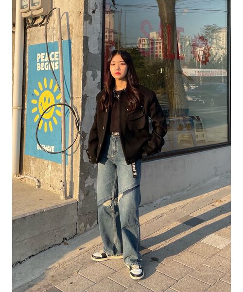 MUSINSA STANDARD WOMAN（ムシンサスタンダードウーマン）の「ウィメンズベーシッククルーネックTシャツ[ブラック]（Tシャツ/カットソー・レディース・その他・SMALL/MEDIUM/LARGE/X-LARGE/X-SMALL）」の16枚目の写真